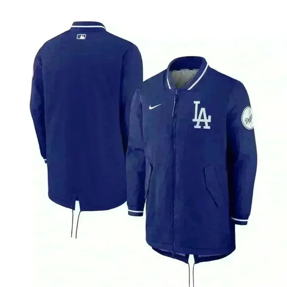 Los Angeles Dodgers MLB Royal Dugout Performance Full-Zip Jacket Men size L NWT - Picture 1 of 6